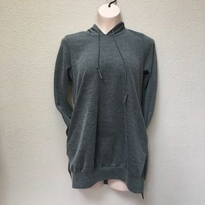 Tunic Pullover Hoodie W/ Pockets
